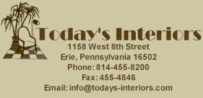 Today's Interiors - Interior design and custom window treatmentsin Erie, Pennyslvania.